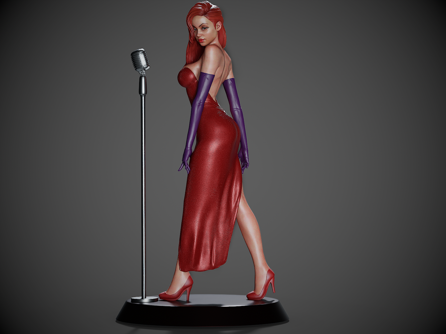 Jessica Rabbit Resin Fan Art - MTO (Design by CA3D Studios)