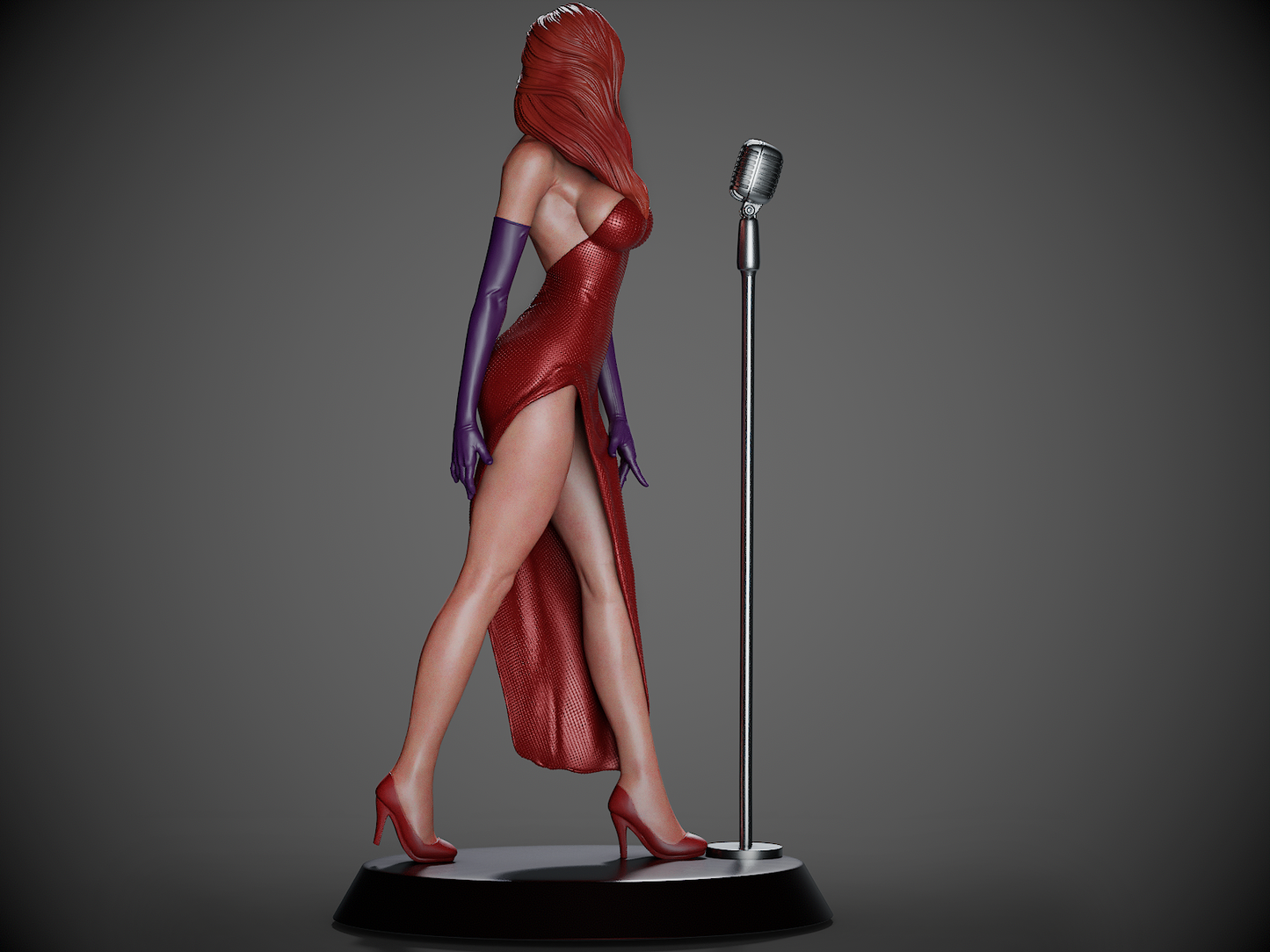 Jessica Rabbit Resin Fan Art - MTO (Design by CA3D Studios)
