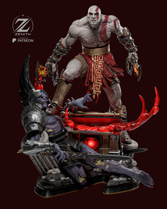 Kratos Resin Fan Art MTO (Design by Zenith)