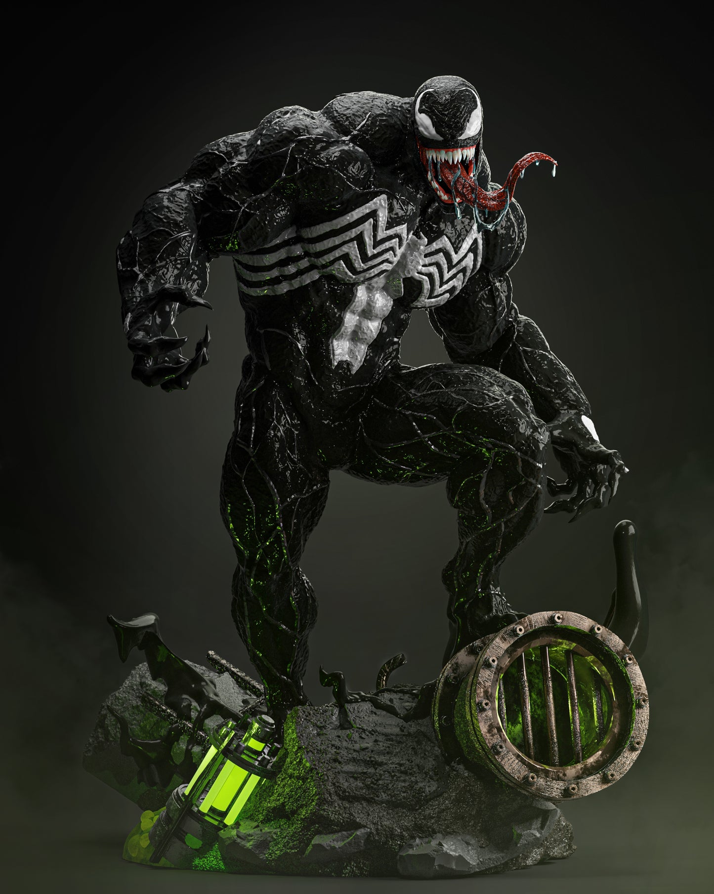 Black Goo Guy Resin Fan Art - MTO (ZEZ)