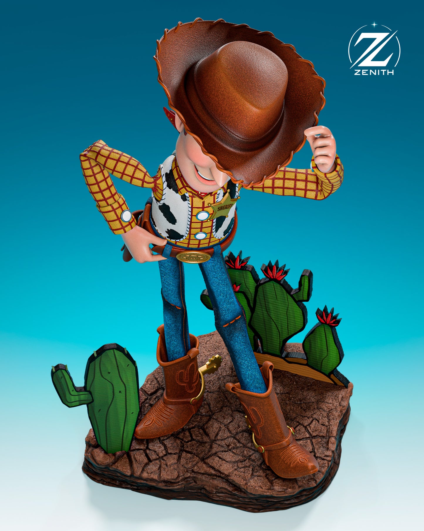 Woody Toy Story Resin Art (Design by Zenith)