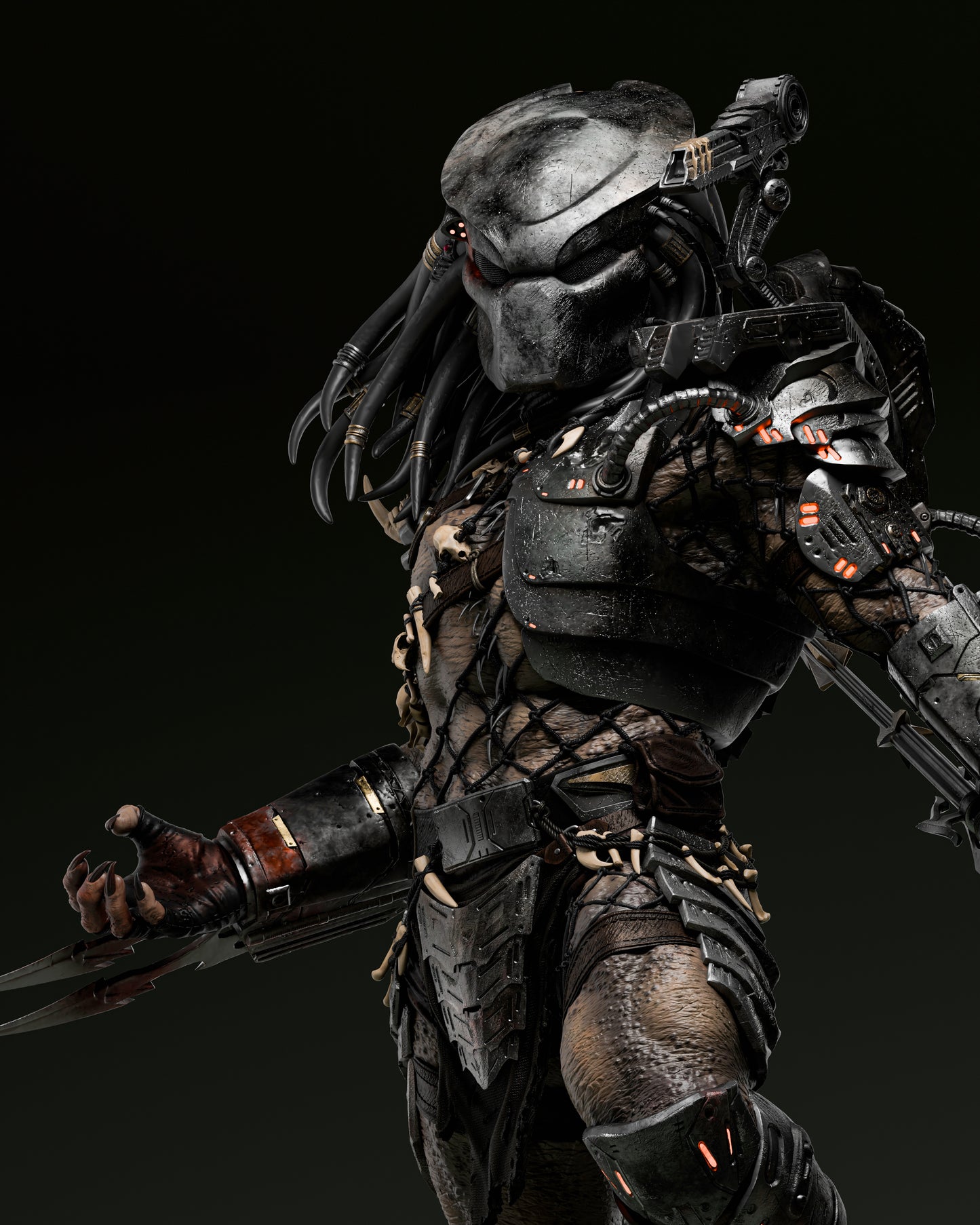 Deadly Alien Warrior Resin Fan Art - MTO (ZEZ)