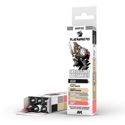 AK Playmarkers Skeletons Set - Acrylic Brush Marker