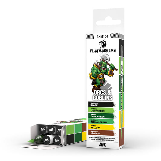 AK Playmarkers Orcs Set - Acrylic Brush Marker