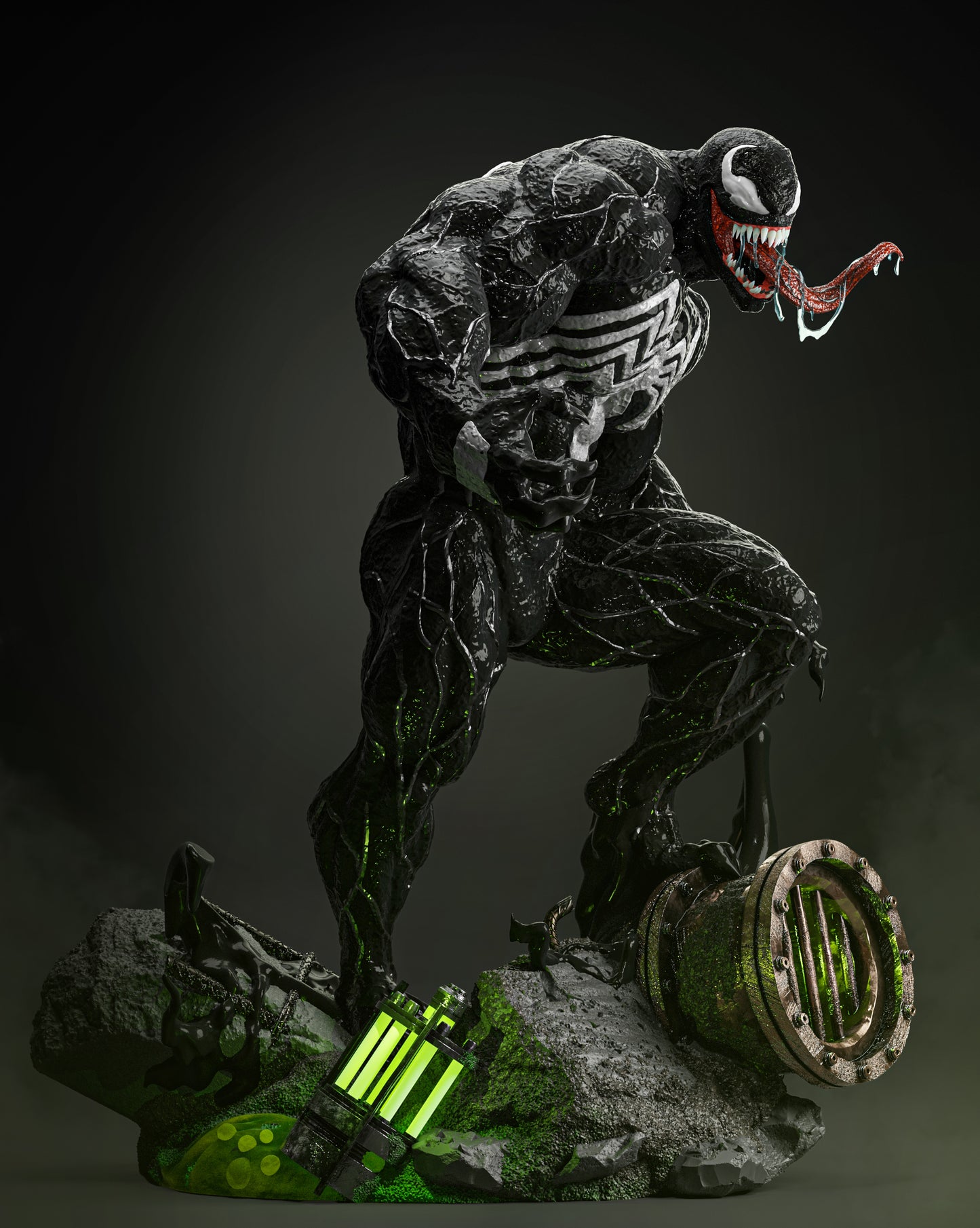 Black Goo Guy Resin Fan Art - MTO (ZEZ)