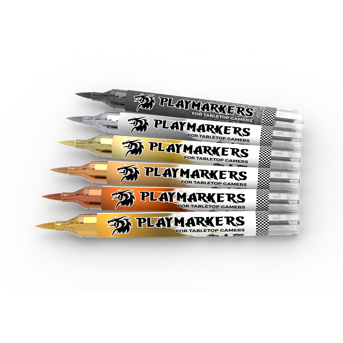 AK Playmarkers Metals Set - Acrylic Brush Marker