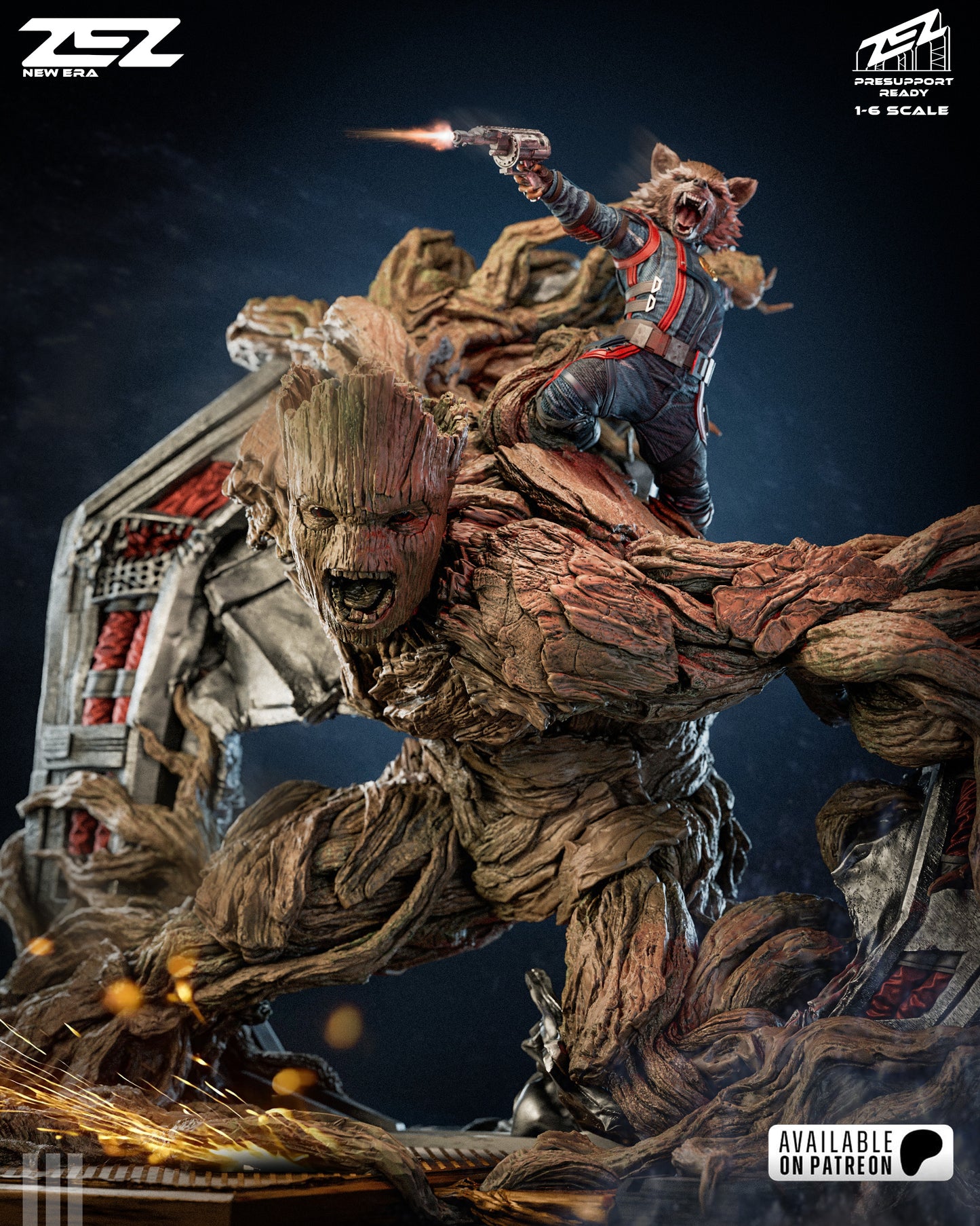 Rocket and Groot - MTO (Designed by ZEZ Studios)