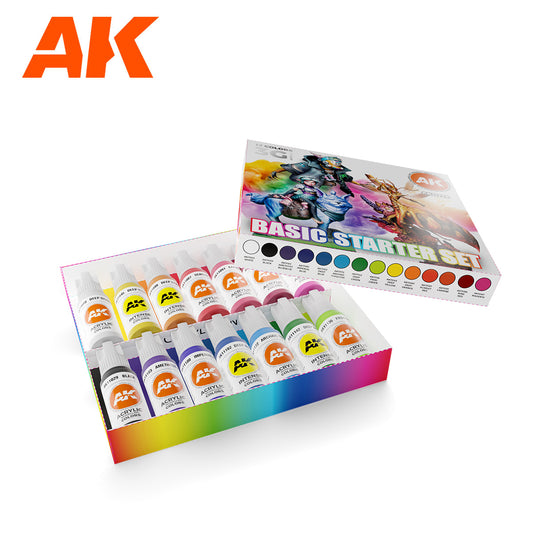 AK 3rd-Gen Acrylic Paint Starter Set