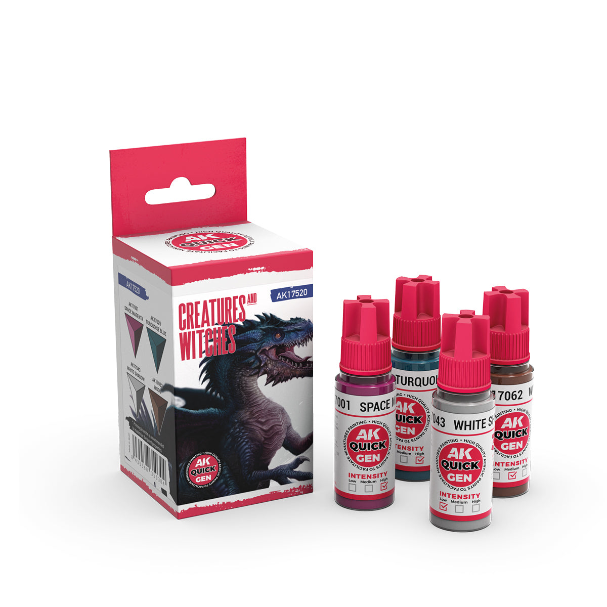 AK Quick Gen Acrylic Contrast Paint Set - Creatures and Witches