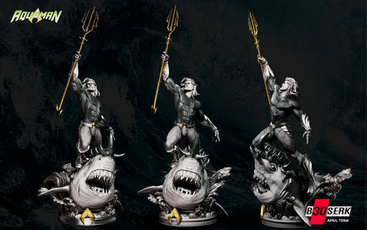 Aquaman Resin Fan Art Pro Painted - MTO