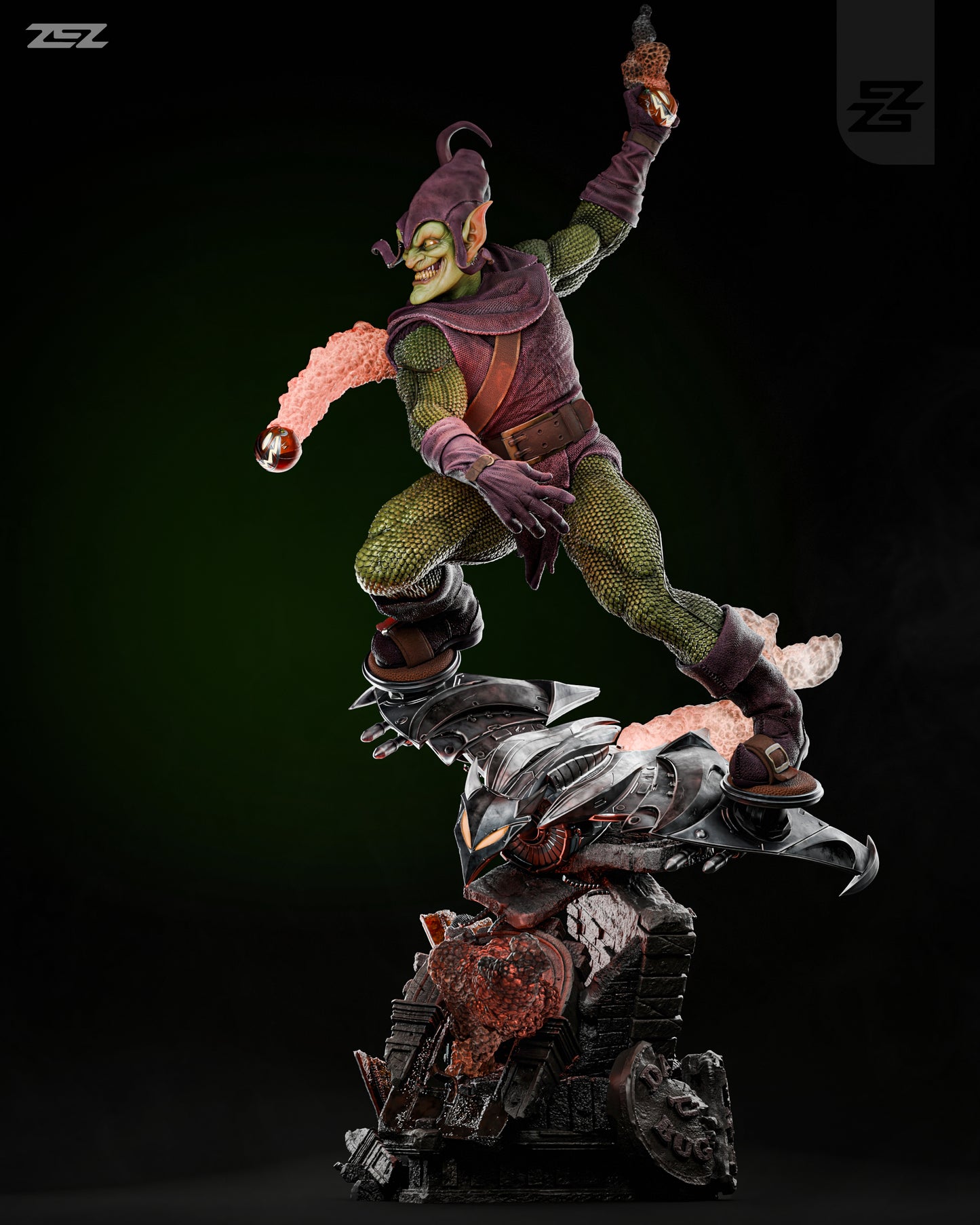 Green Goblin Resin Fan Art Pro Painted - MTO (ZEZ)