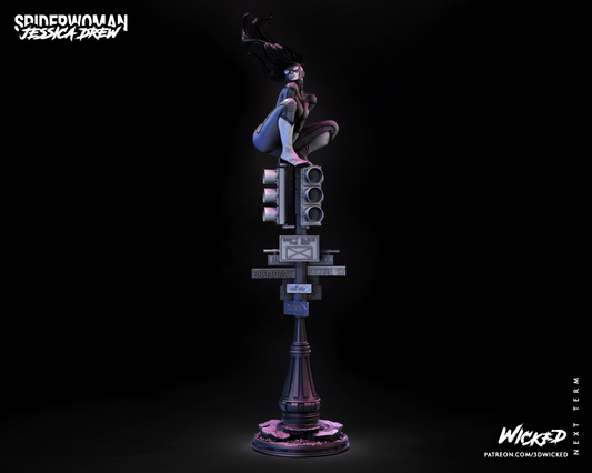 Spider Woman (Jessica Drew) Resin Fan Art (Wicked Studios)