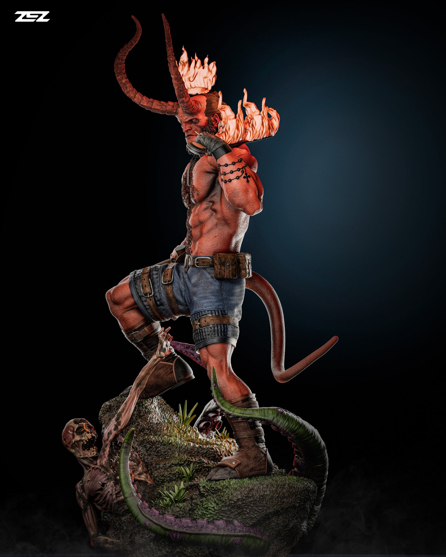 Hellboy Resin Sculpture Fan Art Pro - MTO (ZEZ)