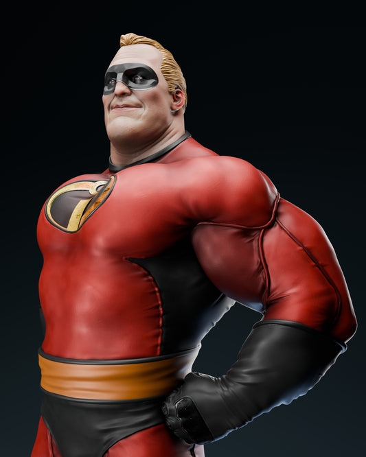 Mr. Incredible Resin Sculpture Fan Art Pro - MTO (Toon)
