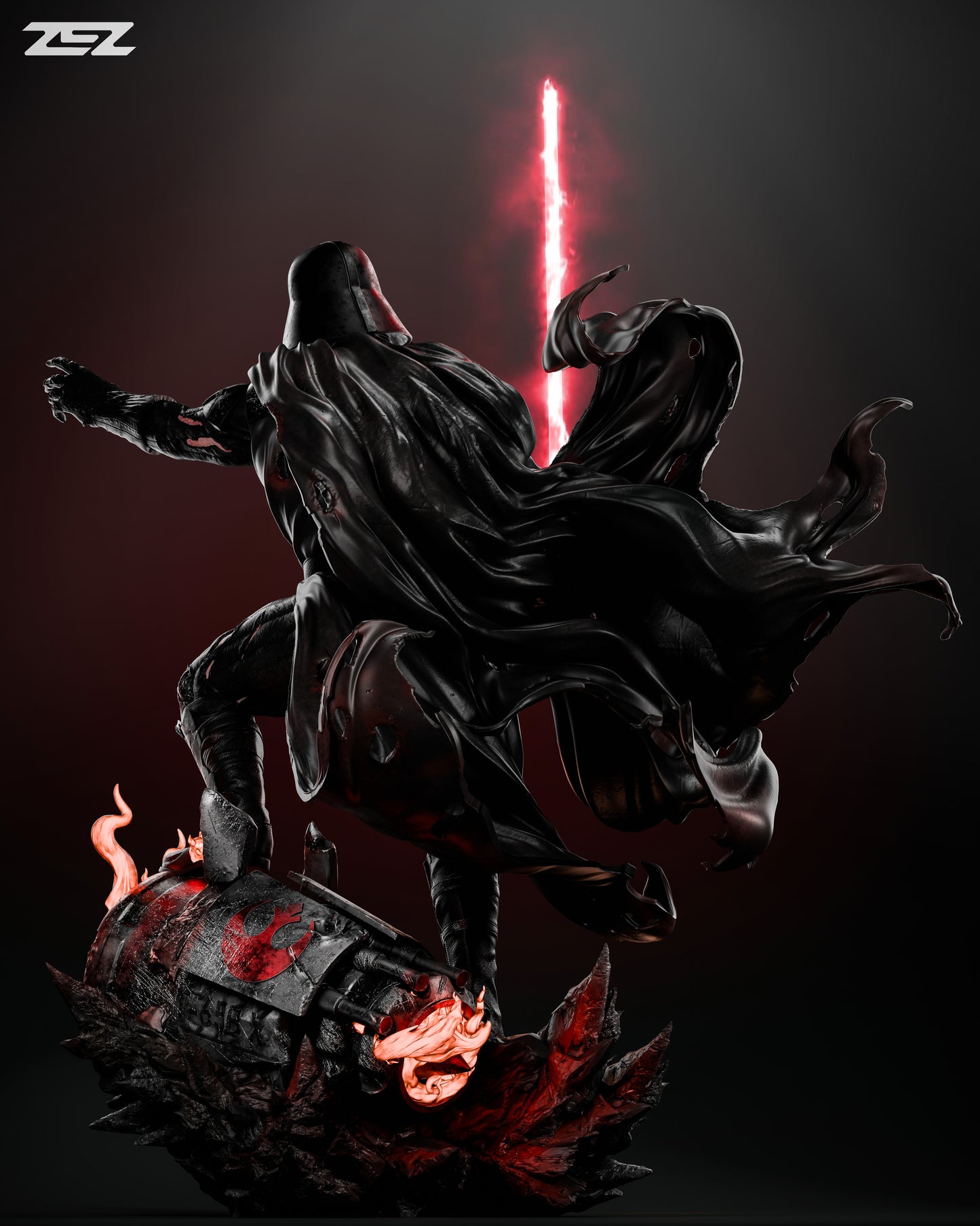Darth Vader Resin Sculpture Fan Art Pro - MTO (ZEZ)