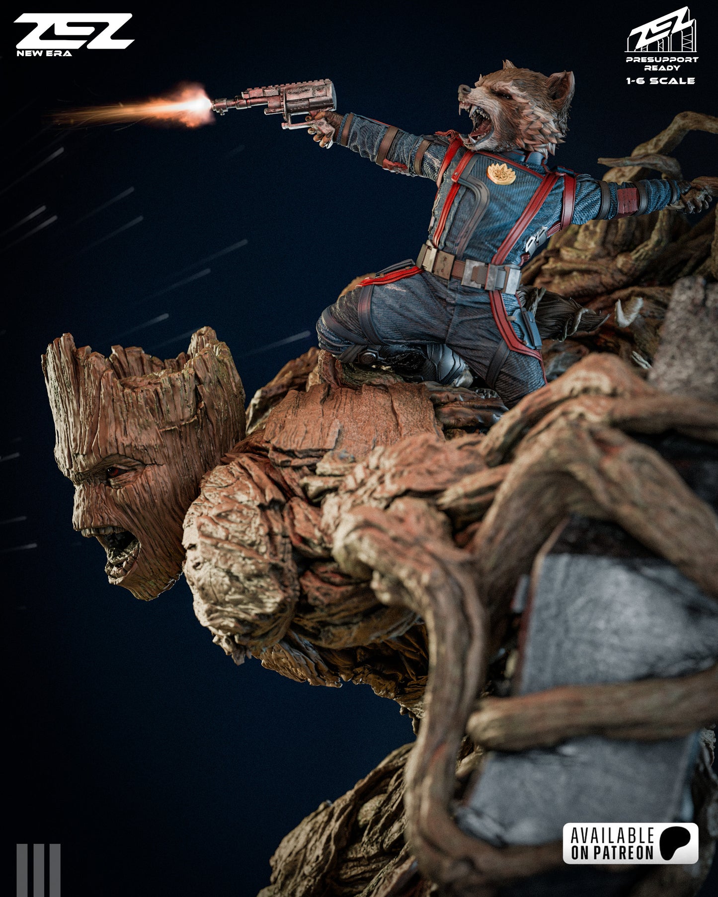 Rocket and Groot - MTO (Designed by ZEZ Studios)