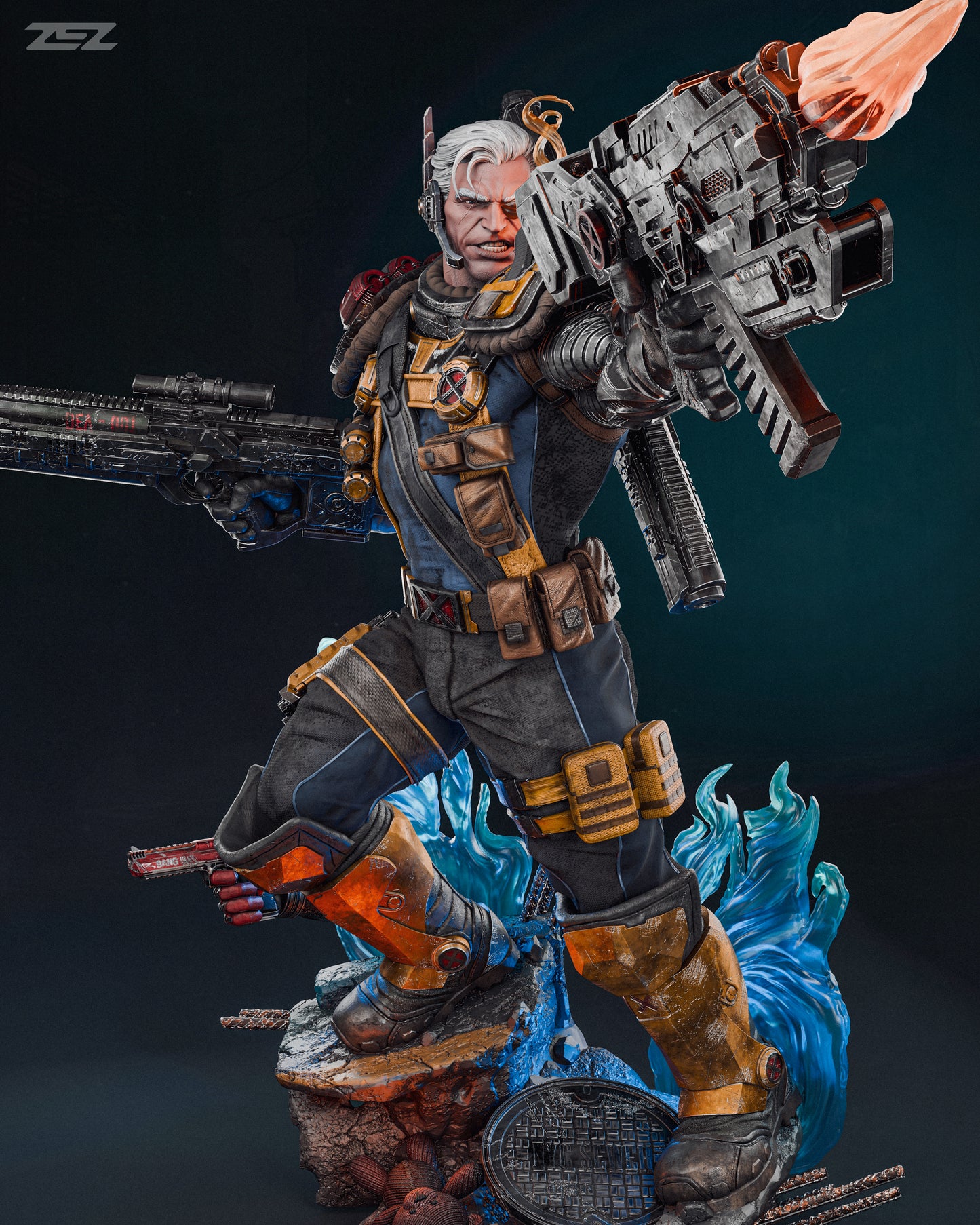 Cable Resin Fan Art Pro Painted - MTO ZEZ