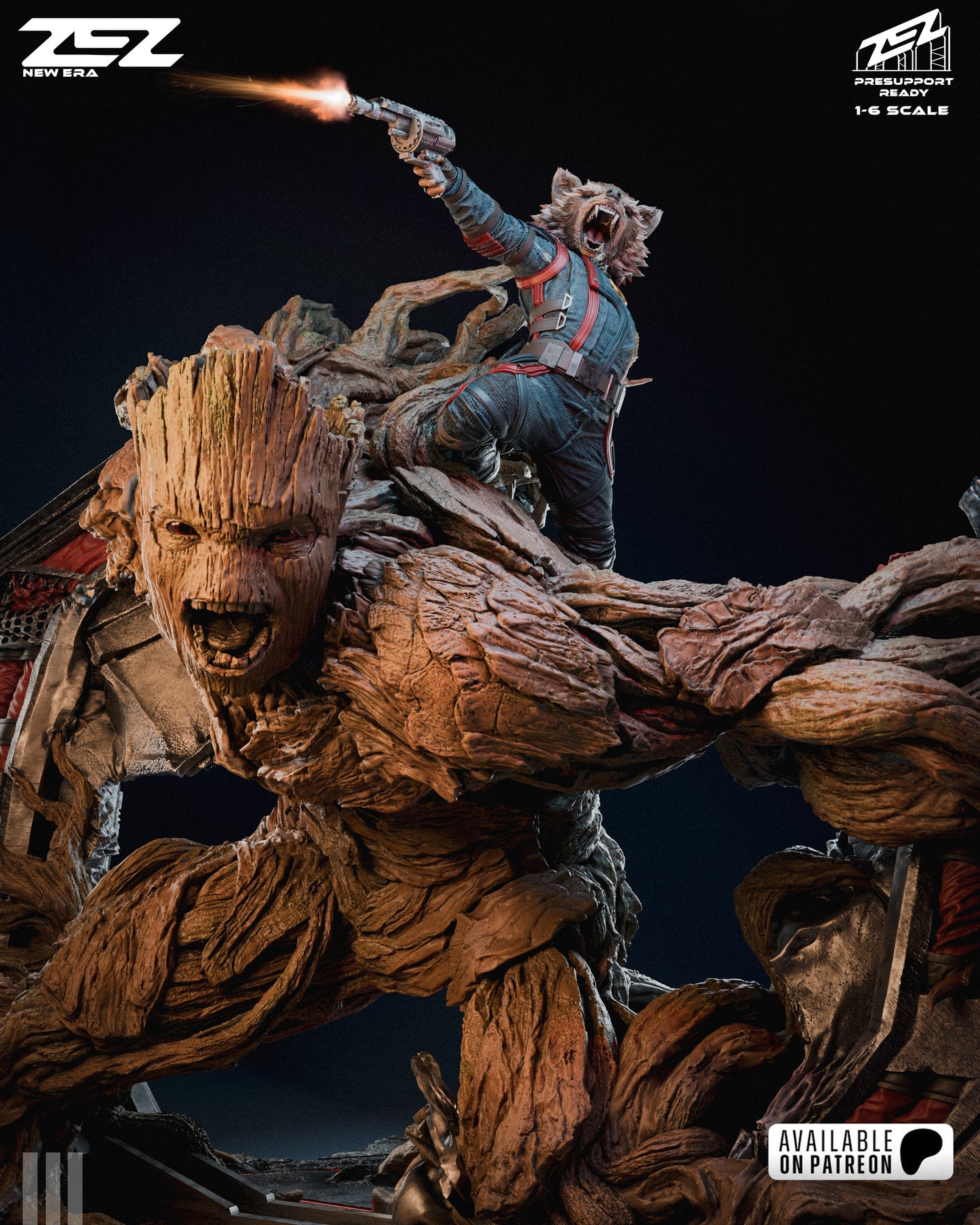 Rocket and Groot - MTO (Designed by ZEZ Studios)