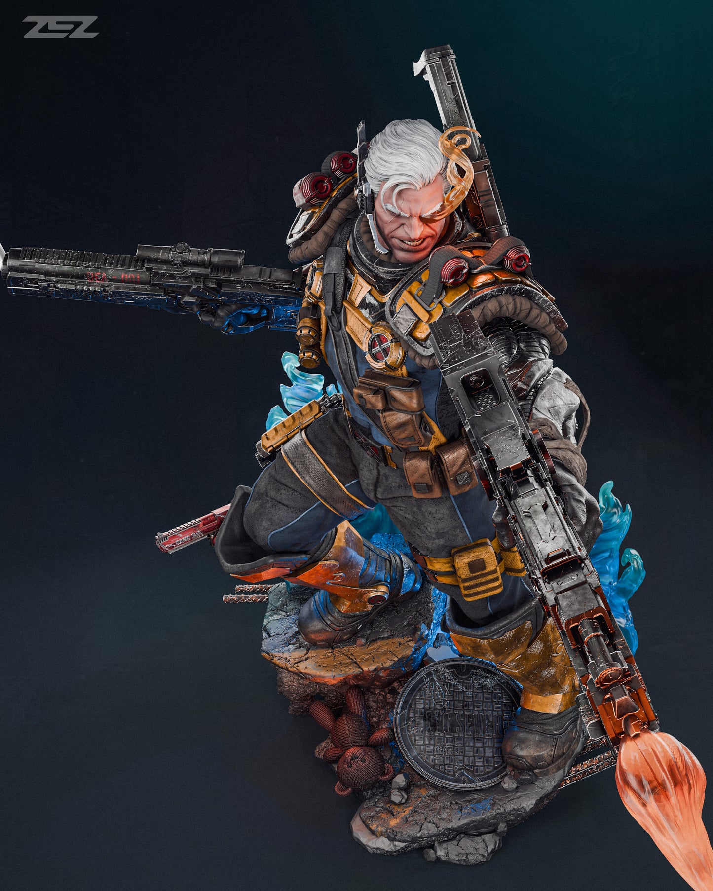 Cable Resin Fan Art Pro Painted - MTO ZEZ