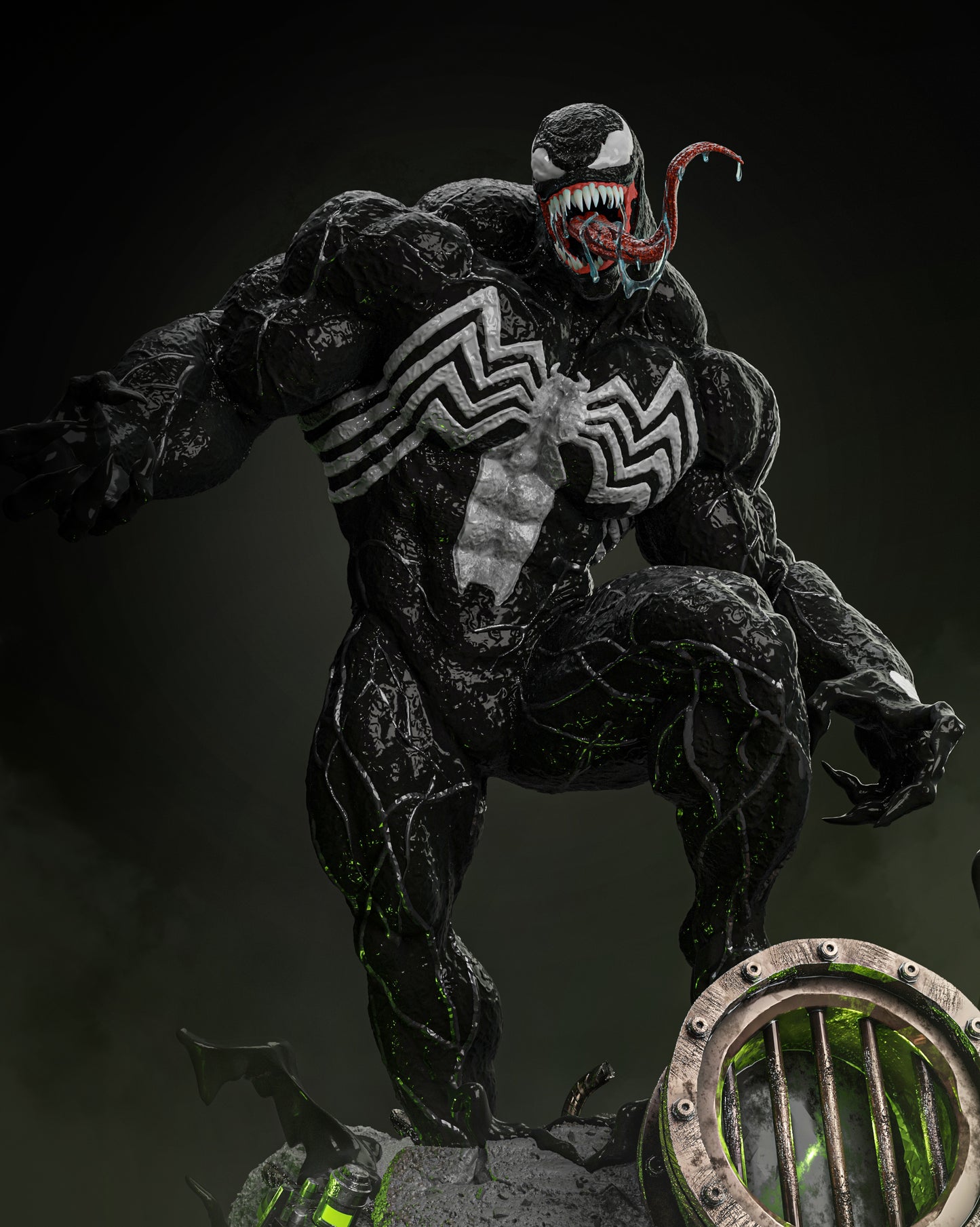 Black Goo Guy Resin Fan Art - MTO (ZEZ)