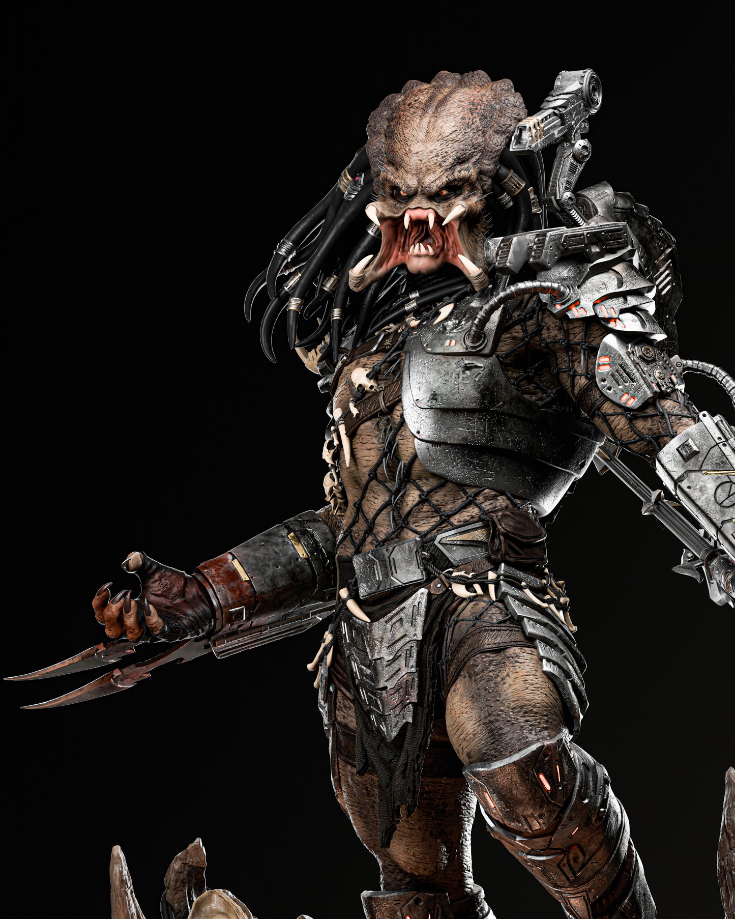 Deadly Alien Warrior Resin Fan Art - MTO (ZEZ)