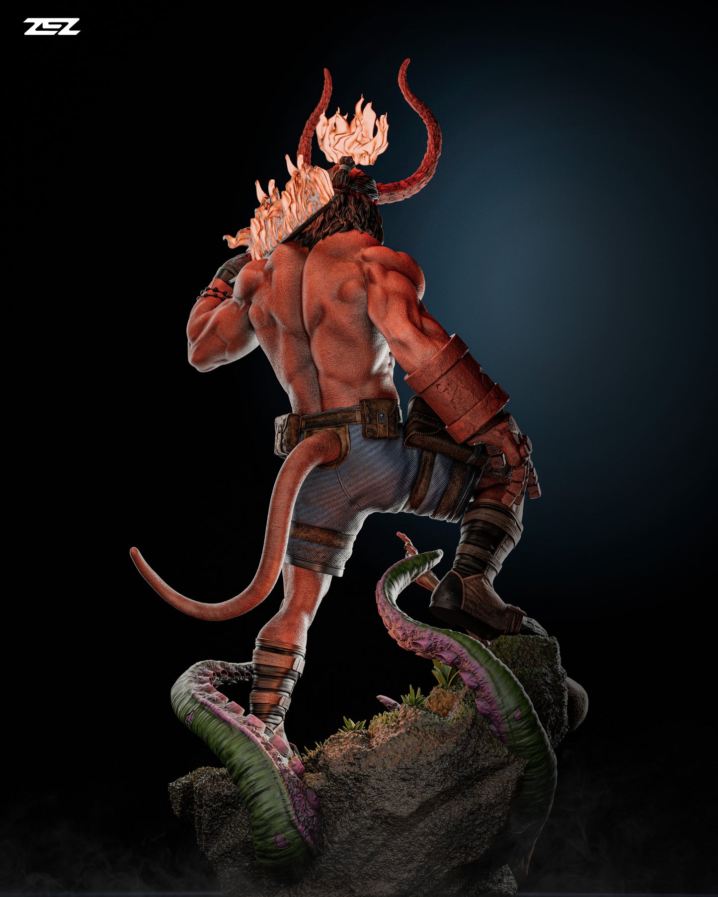 Hellboy Resin Sculpture Fan Art Pro - MTO (ZEZ)