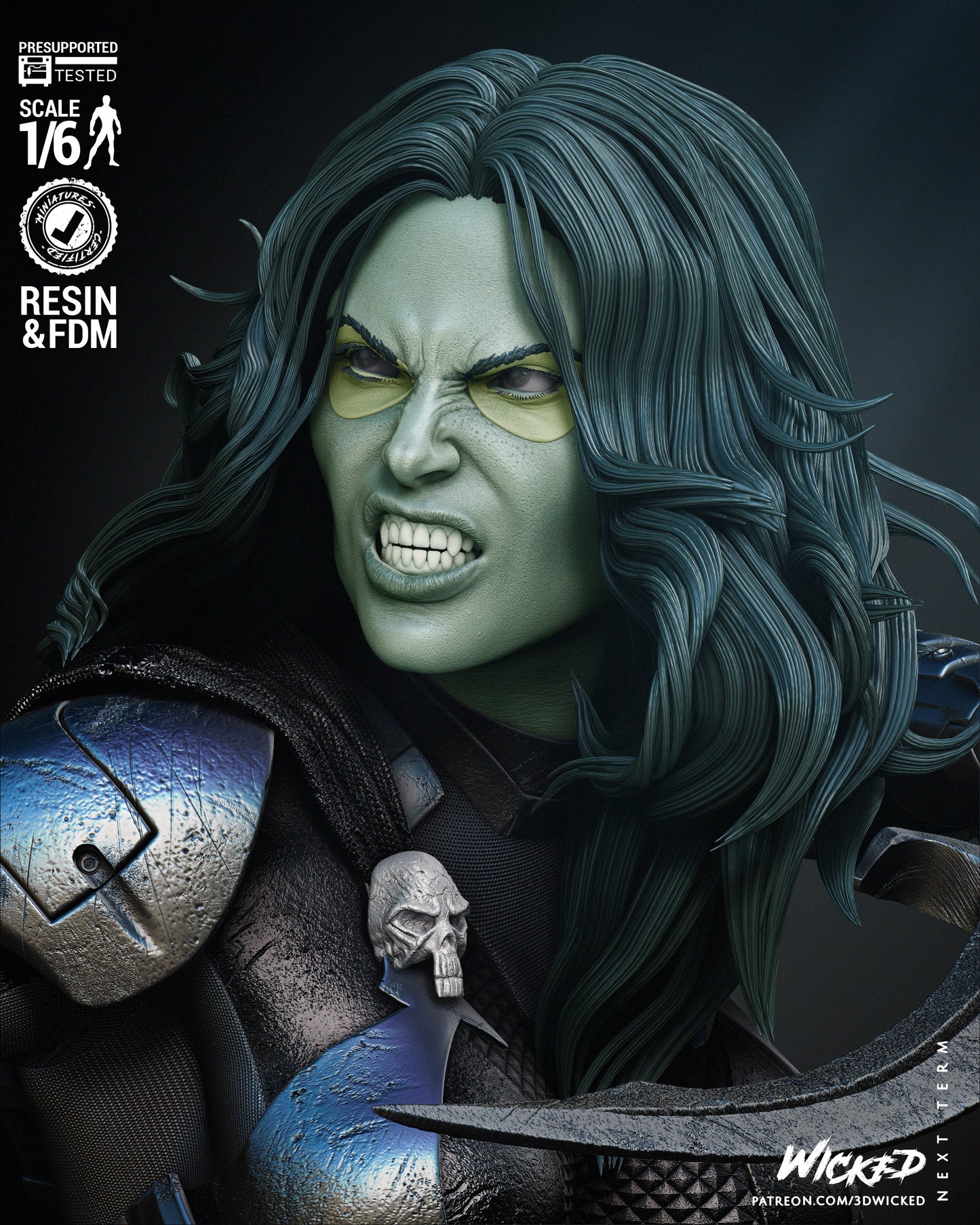 Gamora Resin Fan Art - MTO