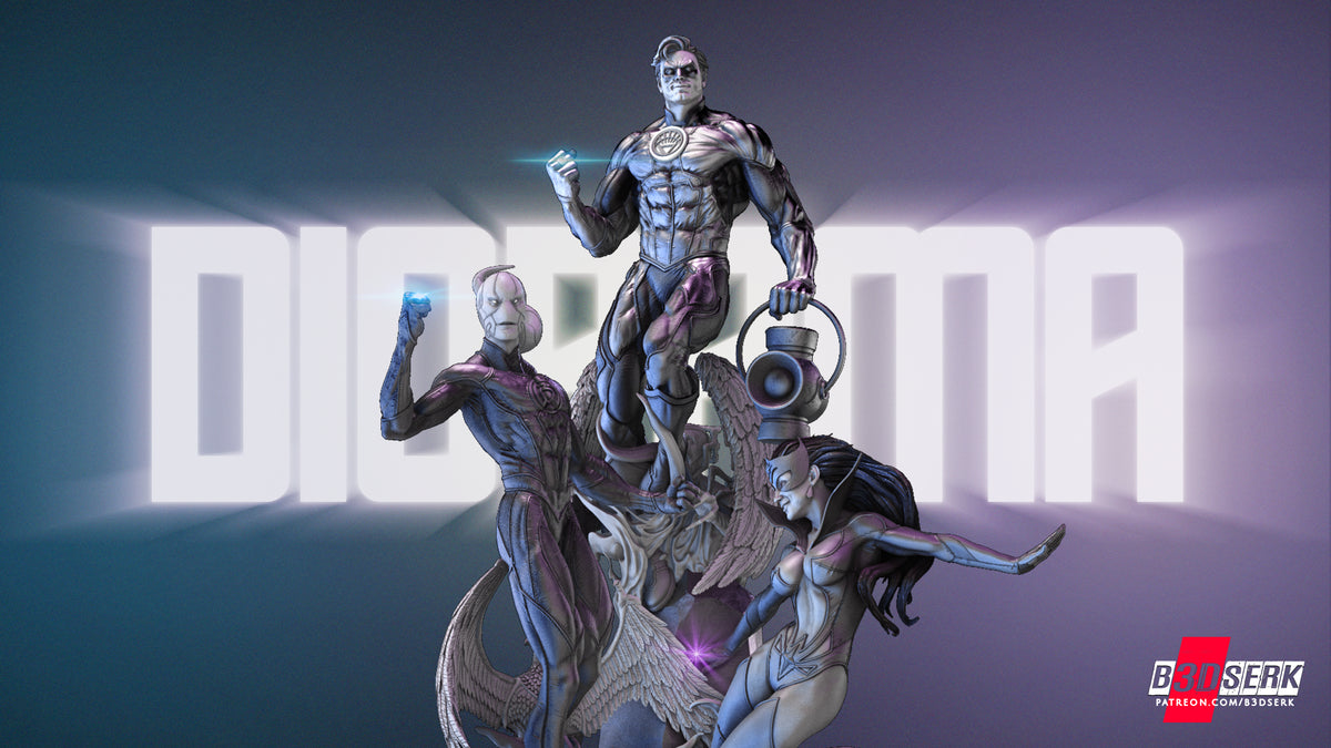 Blue Lantern Resin Fan Art - MTO