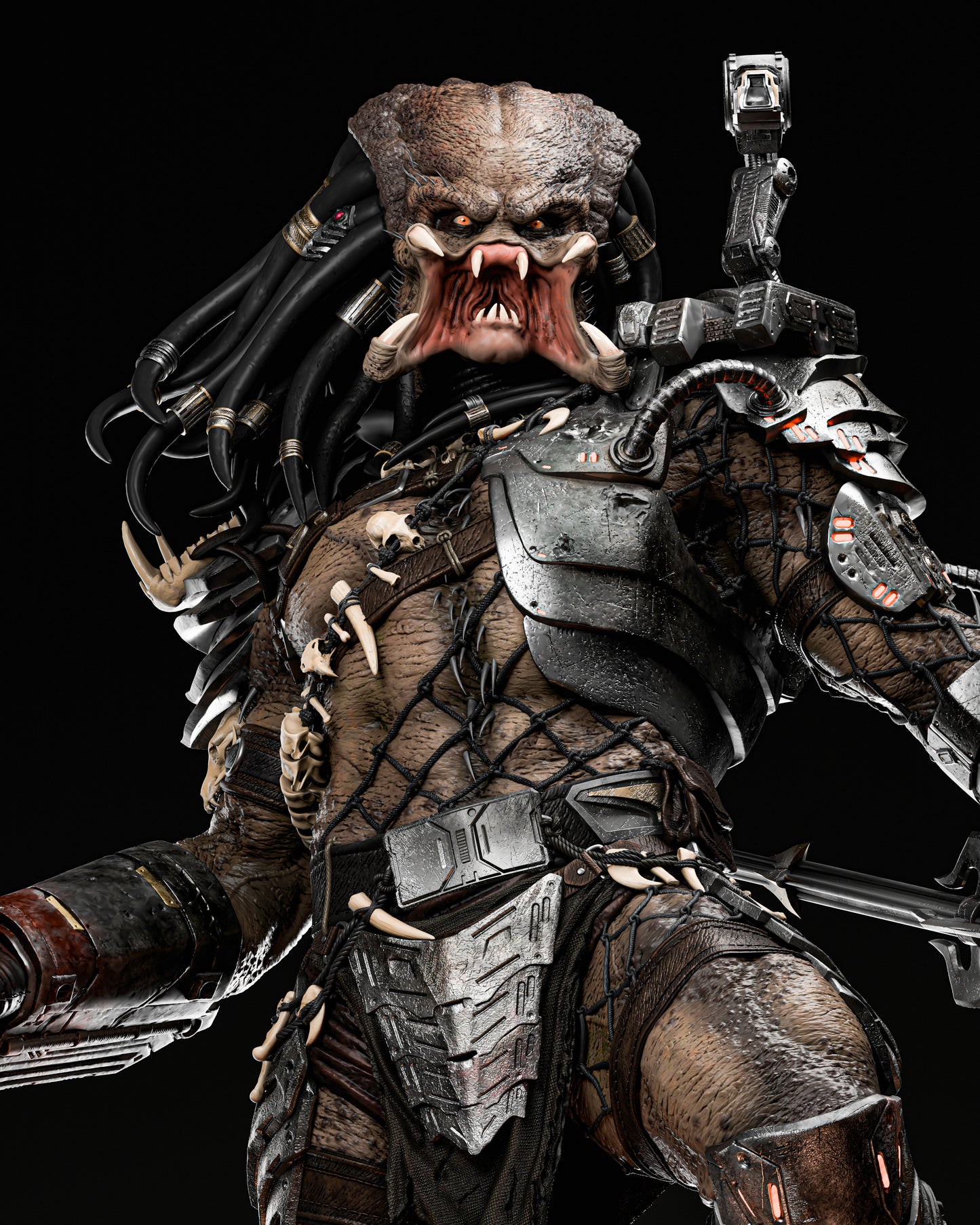 Deadly Alien Warrior Resin Fan Art - MTO (ZEZ)