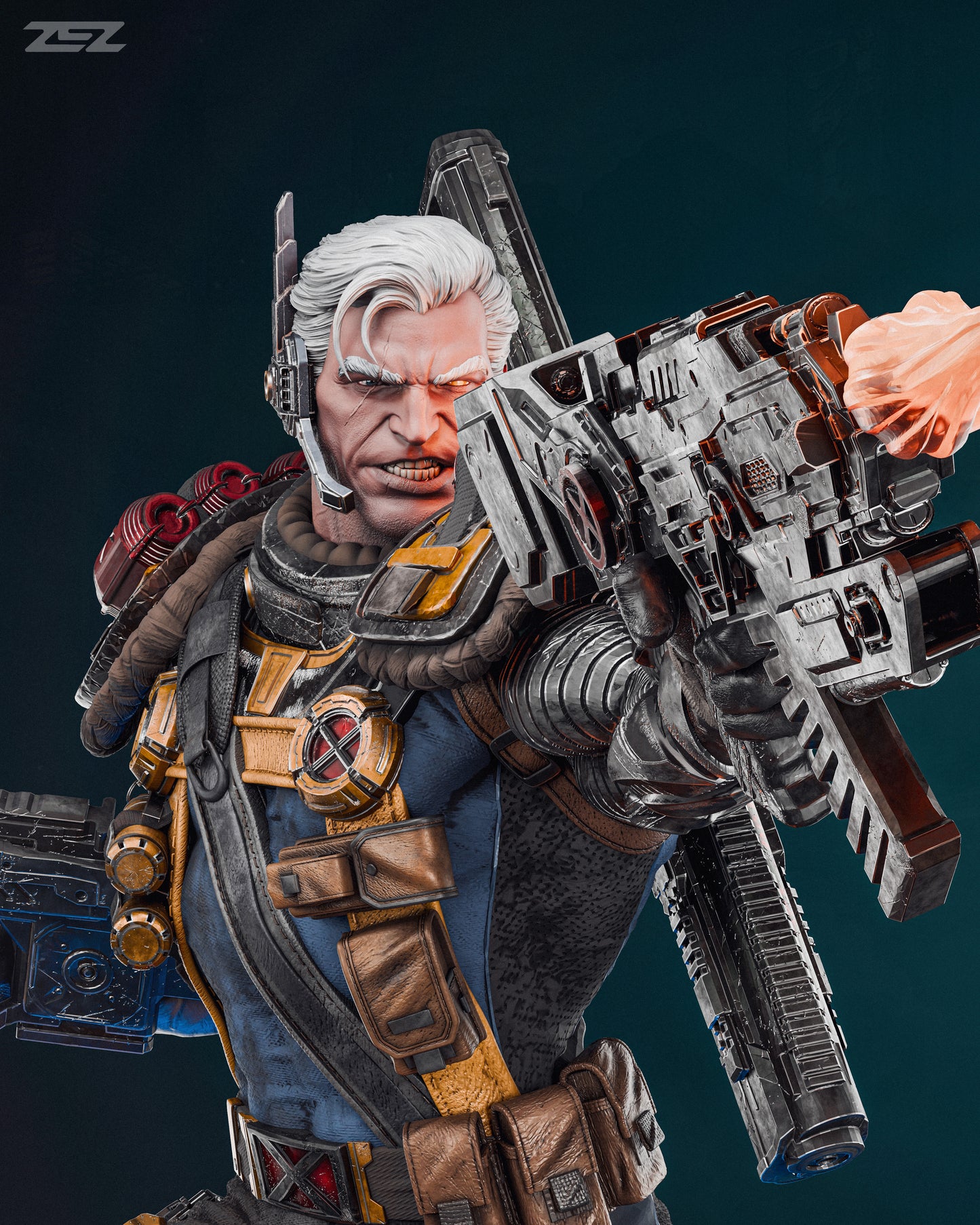 Cable Resin Fan Art Pro Painted - MTO ZEZ