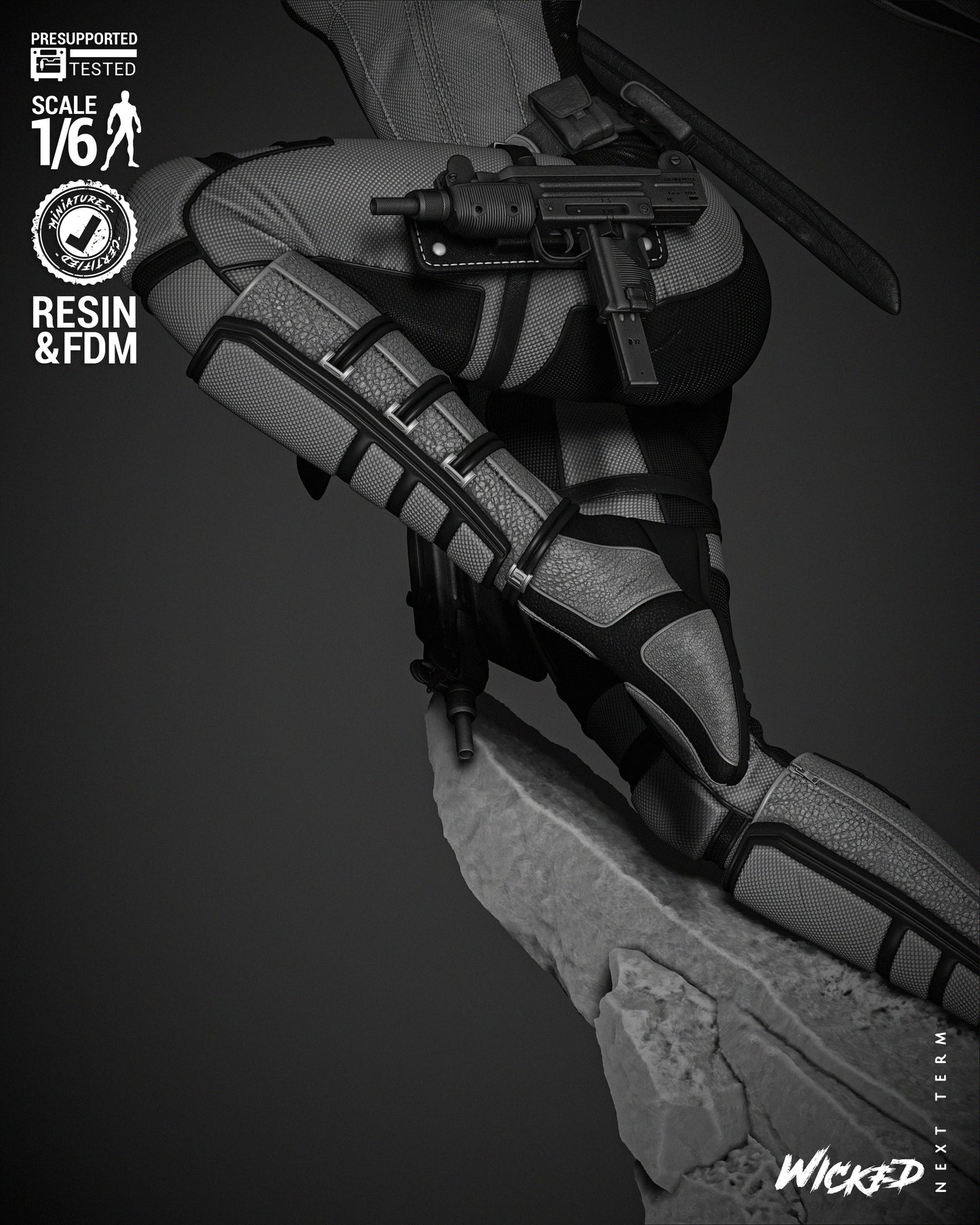 Lady Deadpool Resin Sculpture Fan Art Pro Painted - MTO (Wicked)