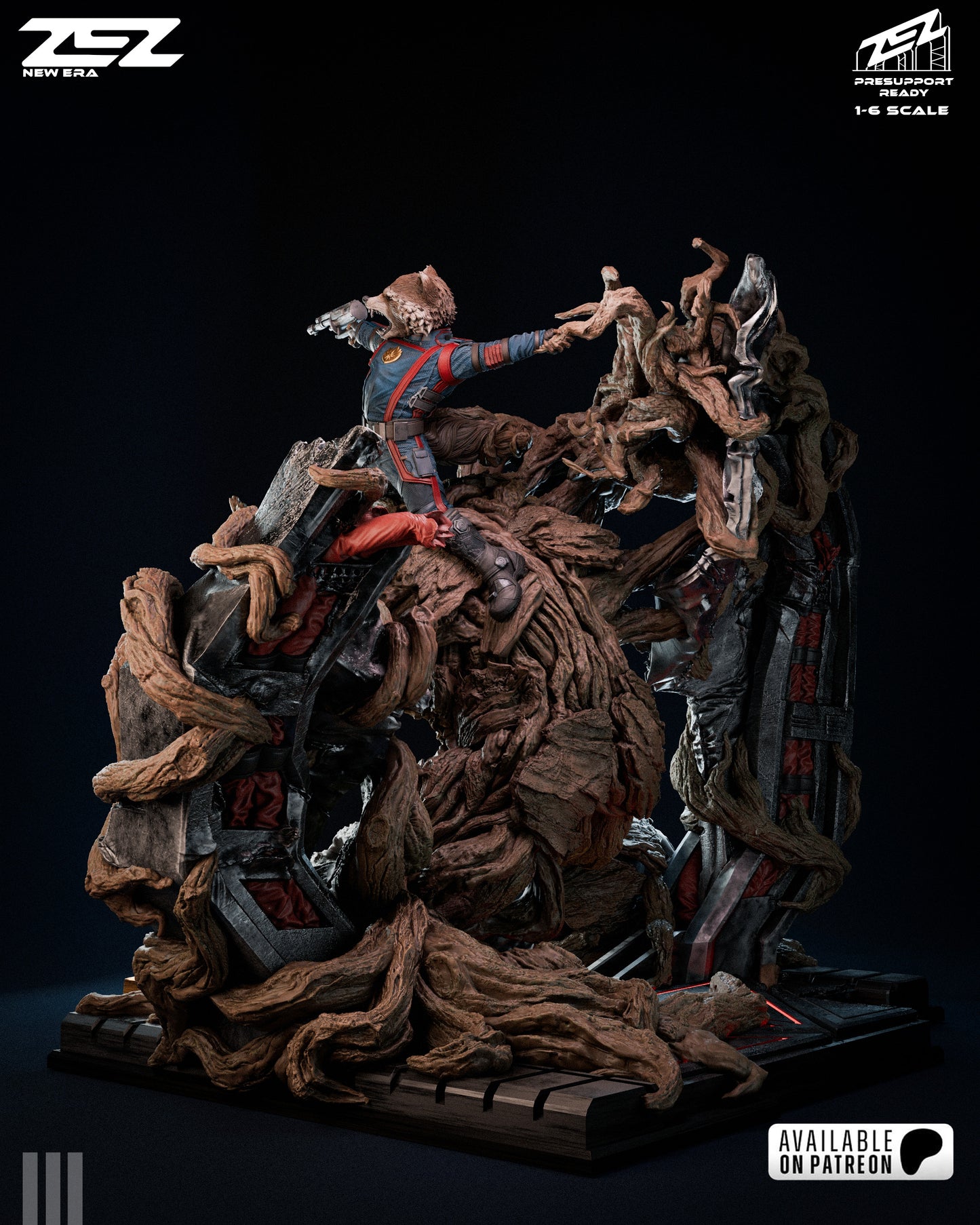 Rocket and Groot - MTO (Designed by ZEZ Studios)