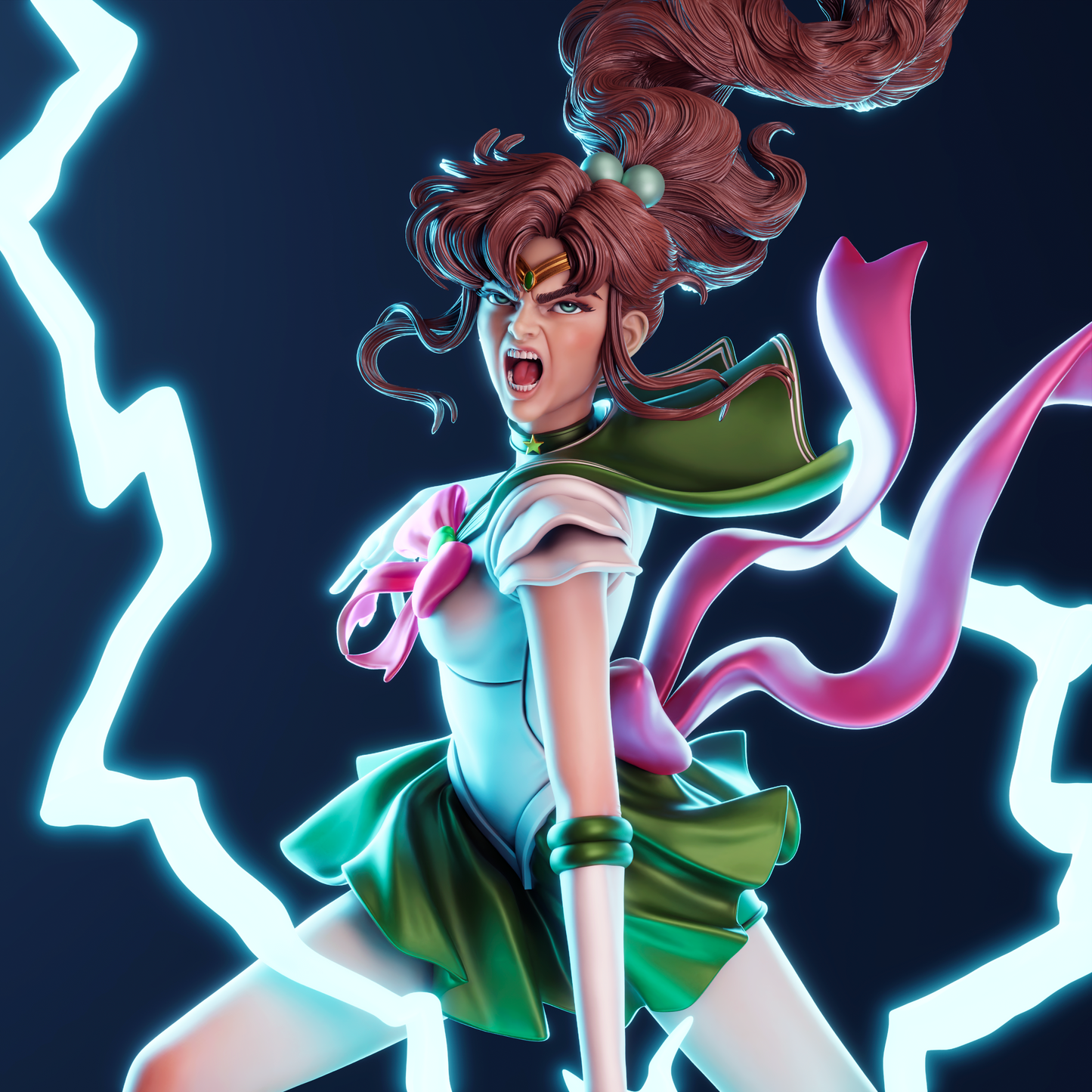Makoto Kino (Sailor Moon) Resin Sculpture (Design by CA3D Studios)