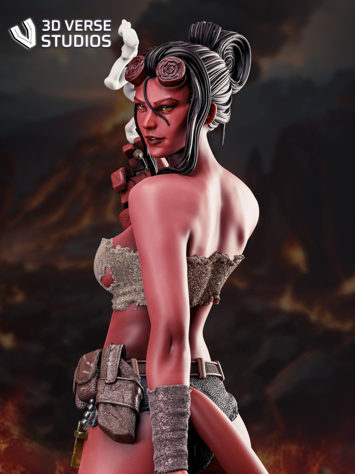 Hellgirl Collectible Resin Fan Art Pro Painted - MTO