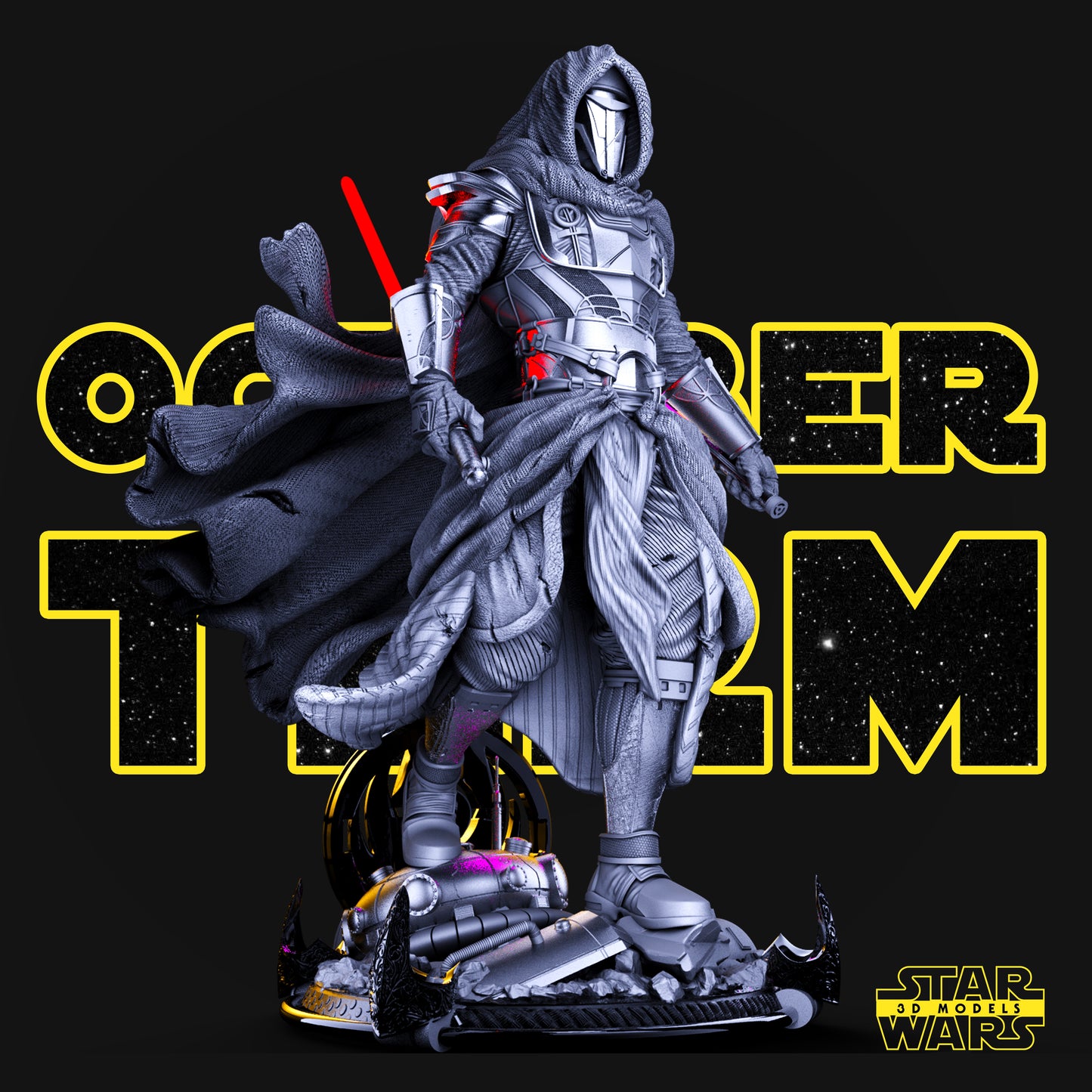 Darth Revan Collectible Resin Fan Art Pro Painted - MTO