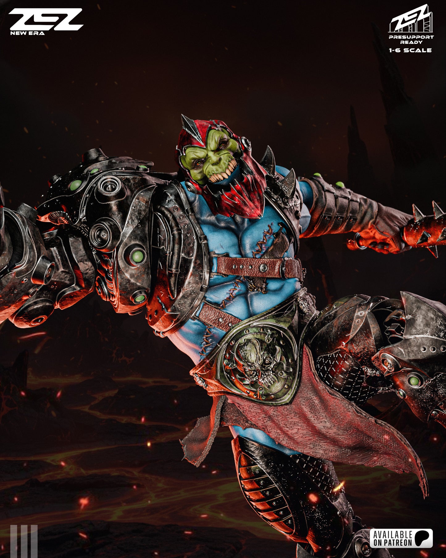 Trapjaw Resin Art (Design by ZEZ Studios)