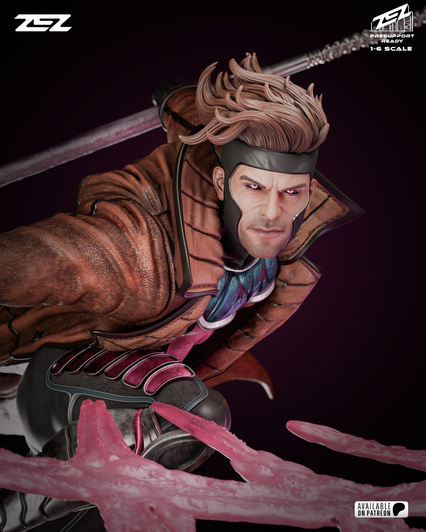 Gambit Resin Sculpture Fan Art - MTO (ZEZ)