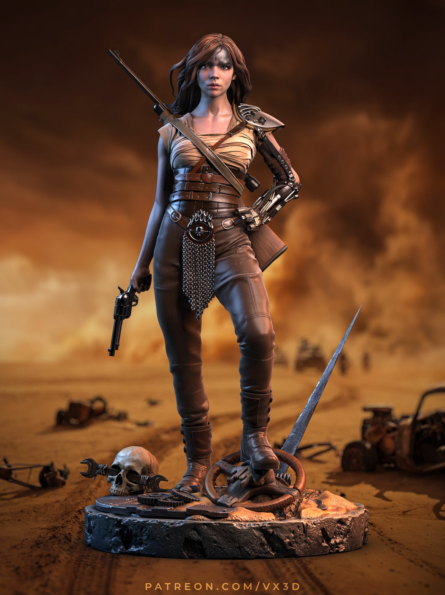 Furiosa Mad Max Resin Art (Designed by VXLabs)