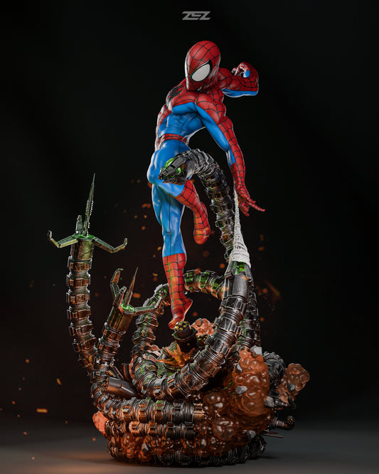 Arachnid vs Eight Armed Doctor Resin Fan Art Sculpture (Zez)
