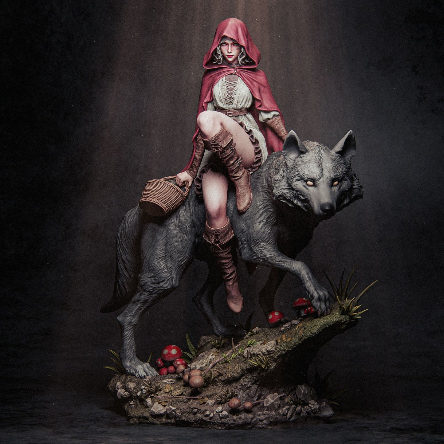 Red Riding Hood Collectible Resin Fan Art Pro Painted - MTO
