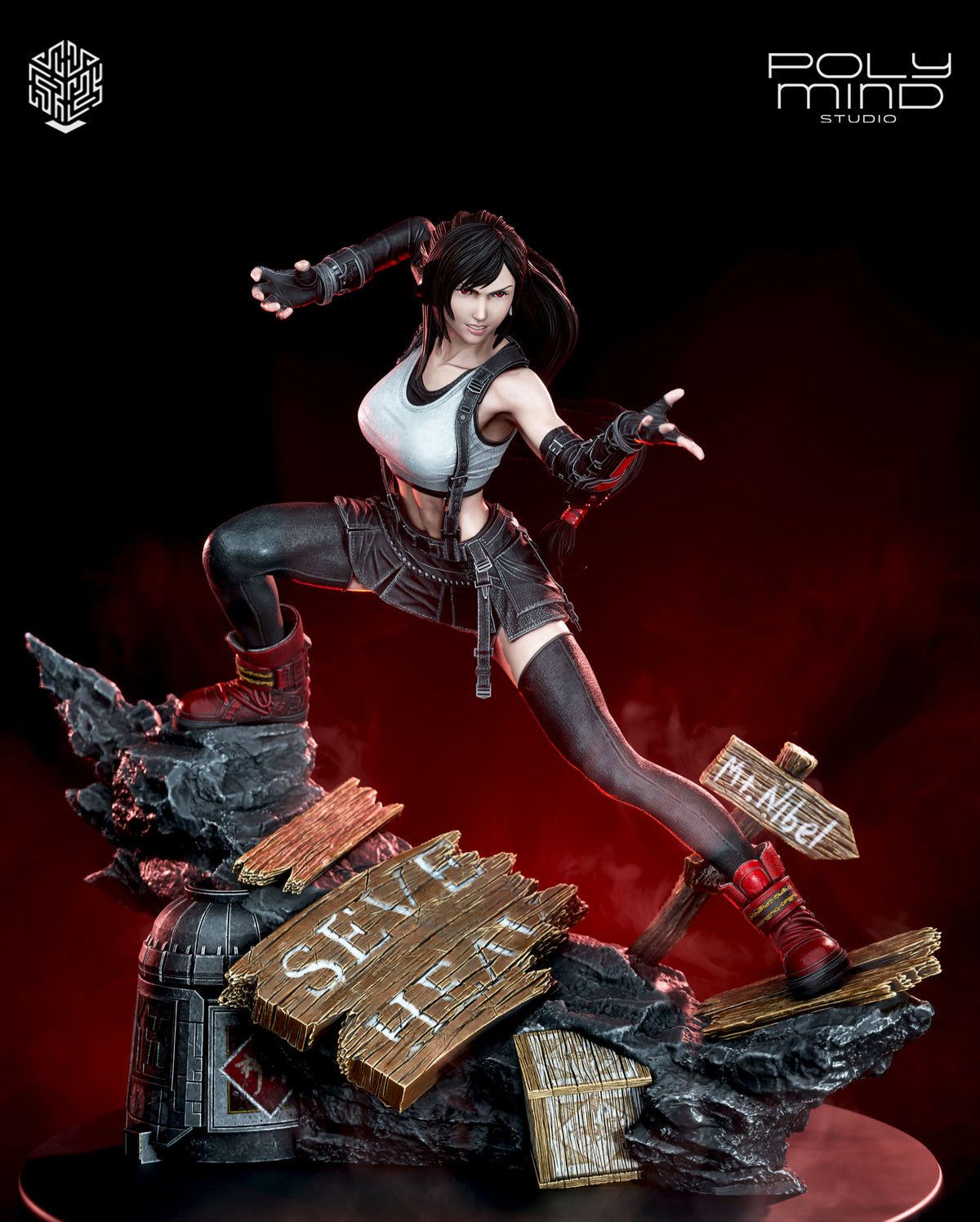 Tifa Lockhart Final Fantasy Resin Art (PolyMind Version)