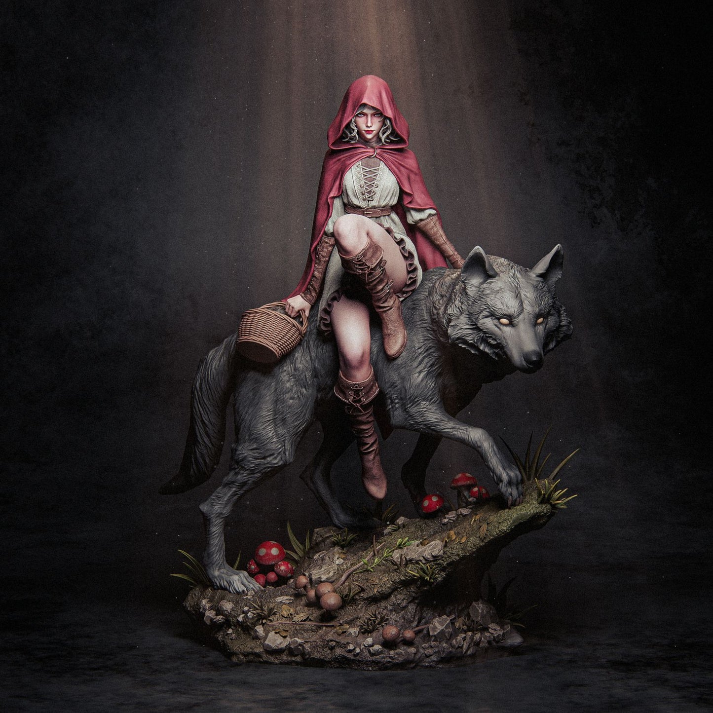 Red Riding Hood Collectible Resin Fan Art Pro Painted - MTO