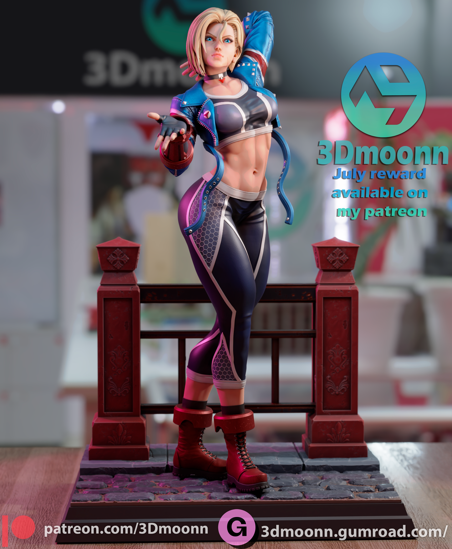 Cammy Resin Fan Art Sculpture 3DMoonn