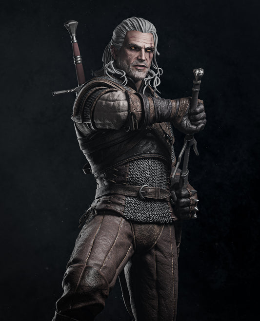 Geralt of Rivia - The Witcher - Resin Art - MTO (Design by CA3D)
