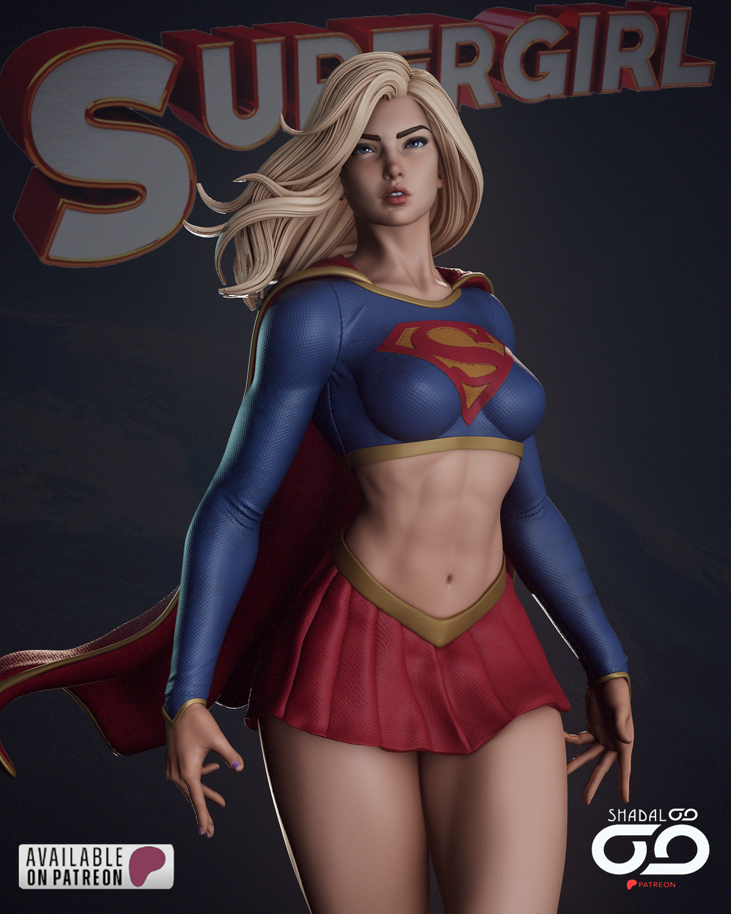Supergirl Resin Sculpture Fan Art - MTO (SDO)