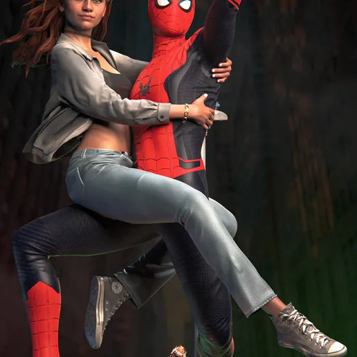 Mary Jane and Spiderman Resin Art (VXLabs Version)