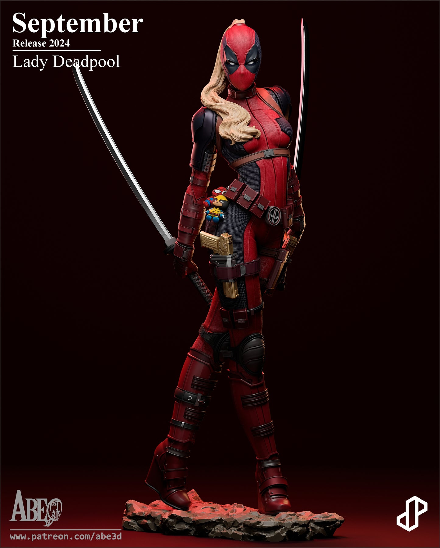 Lady Merc Resin Sculpture Fan Art Pro Painted - MTO Abe3D