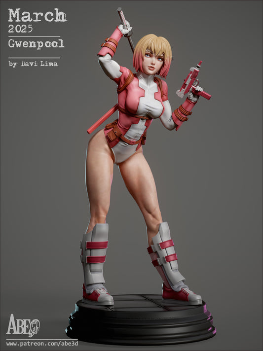Gwenpool Resin Fan Art - MTO (A3D)