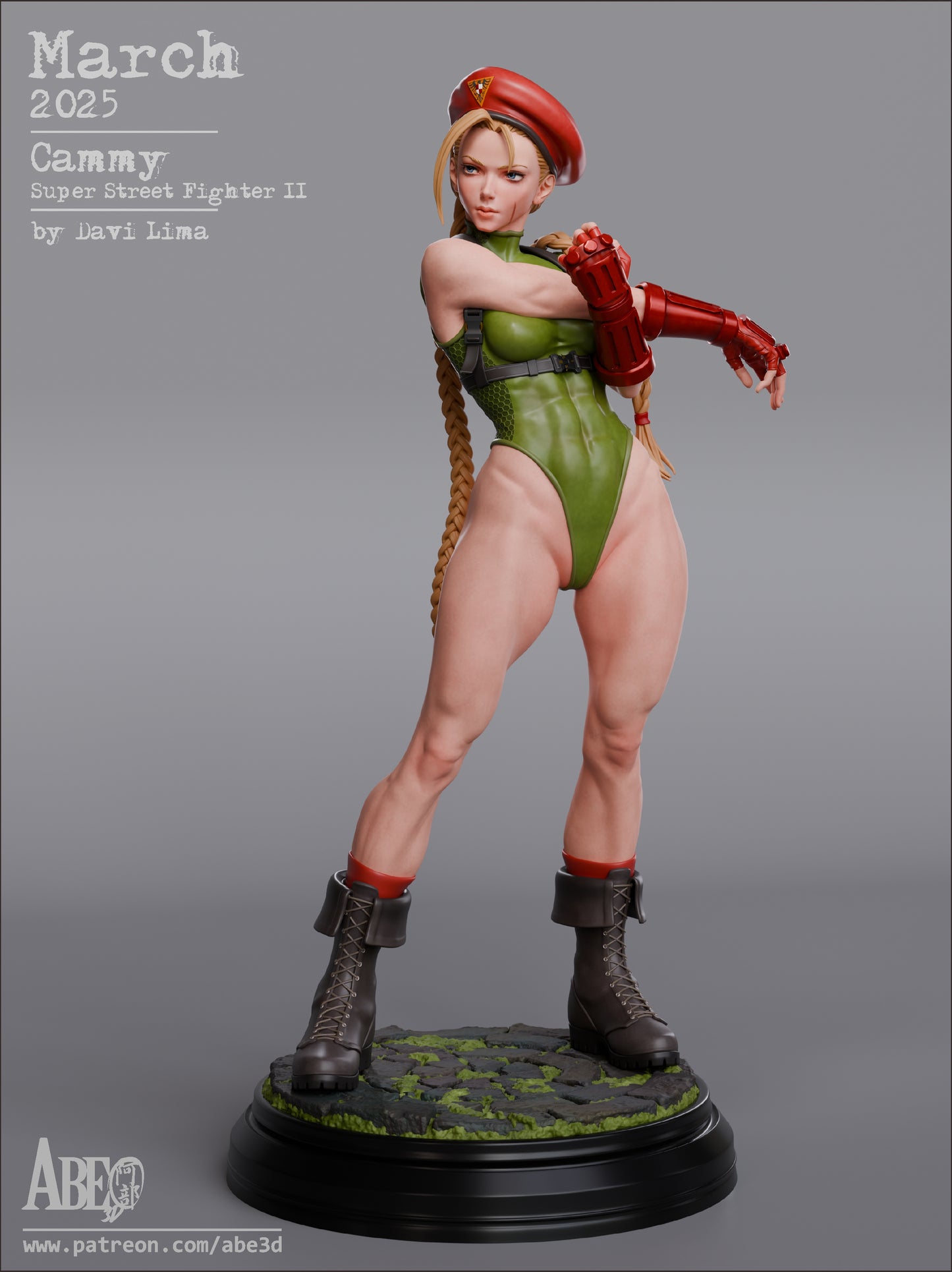 Cammy in Green Resin Fan Art - MTO (A3D)