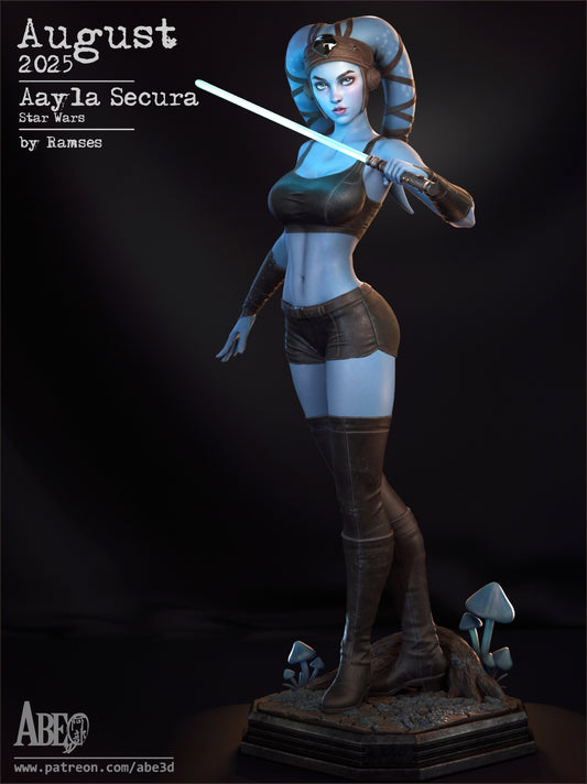 Aayla Secura Resin Fan Art - MTO (Design by Abe3D)